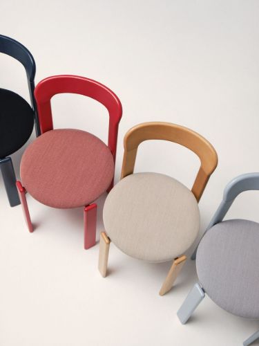 HAY Rey Chair Upholstery SH: 44 cm - Slate Blue/Steelcut Trio 113