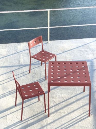 HAY Balcony Table 75x76x74 cm - Iron Red