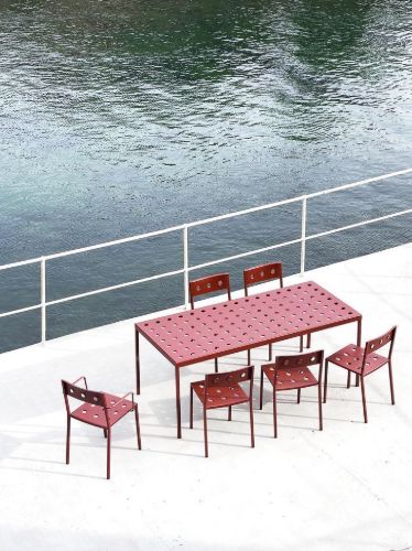 HAY Balcony Table 190x87x74 - Iron Red