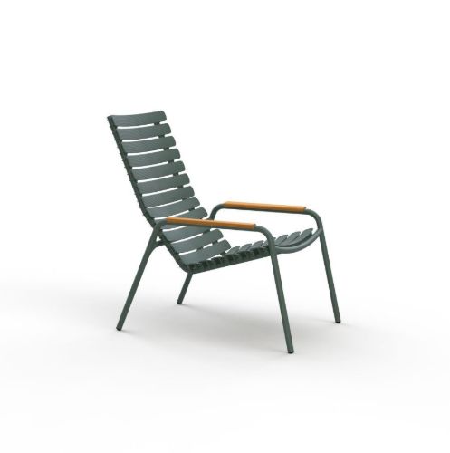 HOUE ReCLIPS Lounge Stol H: 59 cm - Grøn / Bambus