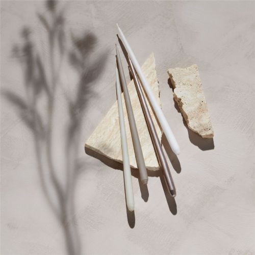 STOFF Nagel Taper Candles by Ester & Erik 6 pcs H: 29 cm - Pearl