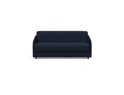 Innovation Living Eivor 140 Sovesofa m. Spring Madras - Sort Eg/Mixed Dance Blue