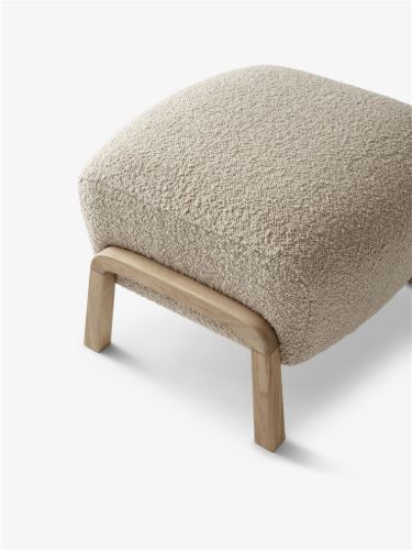 &Tradition Wulff Pouf ATD3 SH: 39 cm - Karakorum 003/Oiled Oak