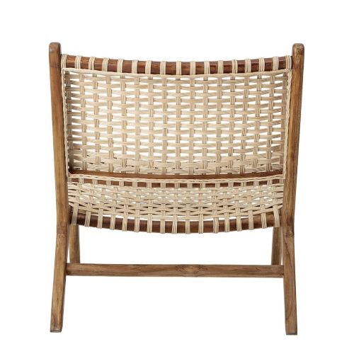 Bloomingville Keila Lounge Stol SH: 36 cm - Teak/Natur