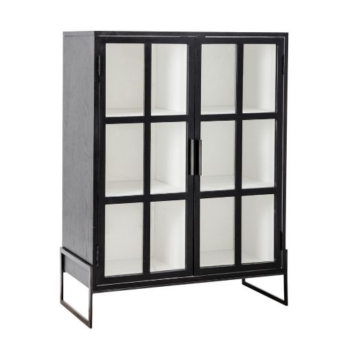 Bloomingville Opal Skab 90x120 cm - Eg/Sort
