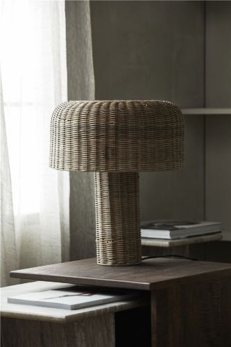 Nordal ATUM bordlampe - H:50  cm - Fletrør