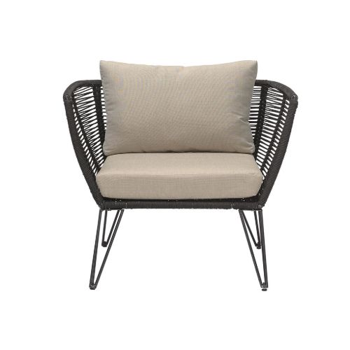 Bloomingville Mundo Lounge Stol SH: 41 cm - Metal/Sort