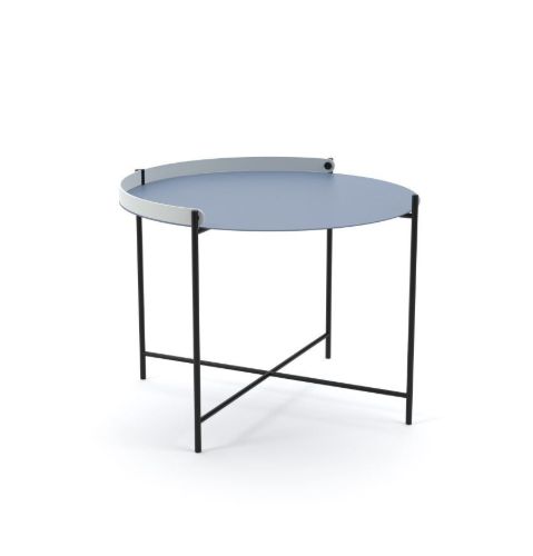 HOUE EDGE Tray Table Ø: 62 cm - Pigeon Blue