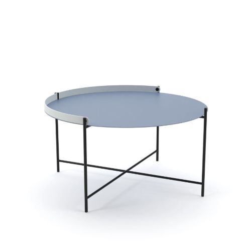 HOUE EDGE Tray Table Ø: 76 cm - Pigeon Blue