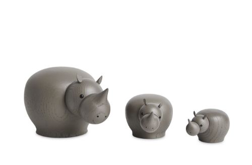 Woud Rina Rhinoceros Medium - Taupe
