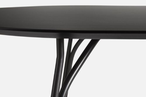 Woud Tree Dining Table Ø: 90 cm - Sort