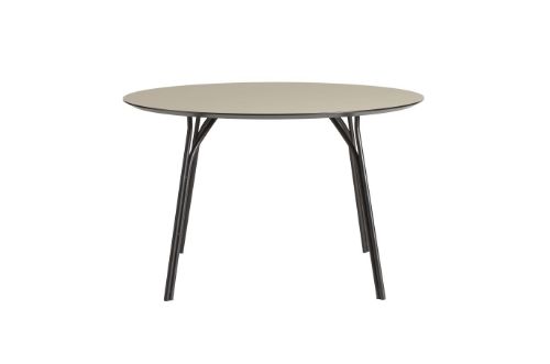 Woud Tree Dining Table Ø: 120 cm - Beige / Sort