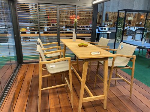 Kircodan Leanna Højt Bord H: 105 cm - Teak
