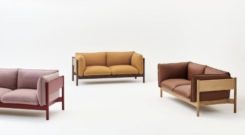 HAY Arbour 2 Seater B: 180 cm - Vidar 472 / Oiled Waxed Solid Walnut