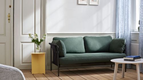 HAY Can 2 Seater L: 172 cm - Steelcut 975 / Black Powder Coated Steel