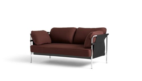 HAY Can 2 Seater L: 172 cm - Steelcut 655 / Black Powder Coated Steel