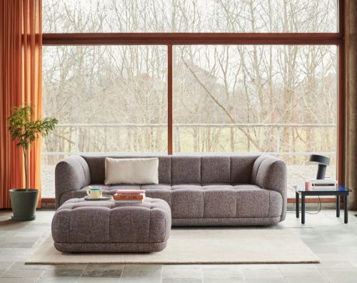 HAY Quilton 3 Seater B: 248 cm - Steelcut Trio 153