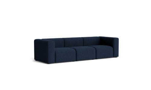 HAY Mags 3 Seater Combination 1 L: 268,5 cm - Flamiber Dark Blue J4/Black Stained Beech