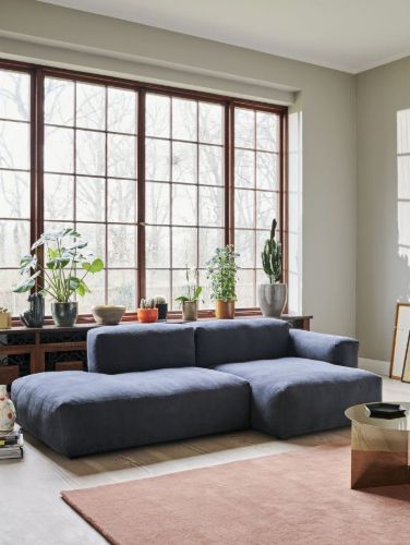 HAY Mags Soft Low Armrest 2,5 Seater Combination 3 Right End L: 256,5 cm - Roden 04