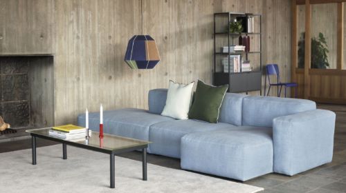 HAY Mags Soft Low Armrest 3 Seater Combination 4 Right End L: 331 cm - Steelcut Trio 153
