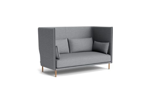 HAY Silhouette Høj Ryg 2 Personers Sofa Mono - Remix 143 / Oiled Solid Oak