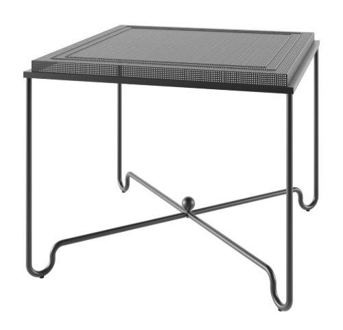 GUBI Tropique Dining Table 90x90 cm - Black Steel