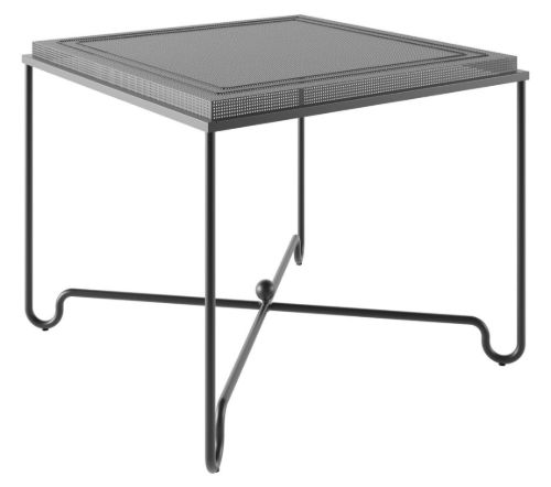GUBI Tropique Dining Table 90x90 cm - Black Steel