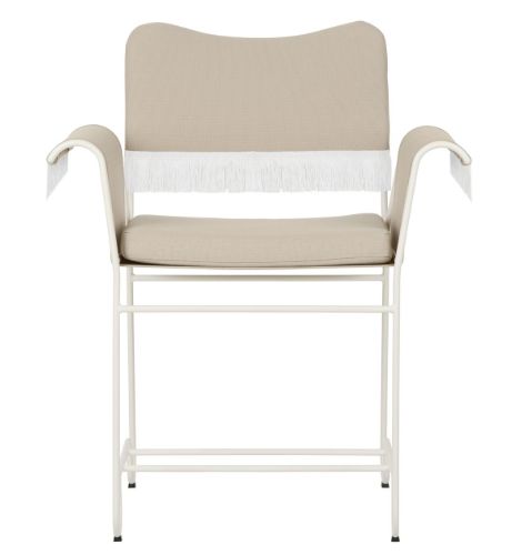 GUBI Tropique Dining Chair W. Fringes SH: 45 cm - Black/Limonta 12
