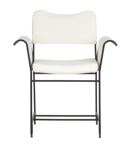 GUBI Tropique Dining Chair SH: 45 cm - Black/Limonta 06