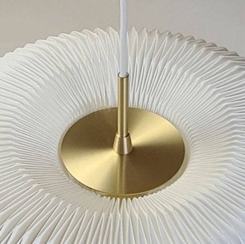 Le Klint Model 195 DONUT Pendel Small Ø: 47 cm - Hvid / Messing