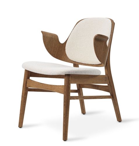 Warm Nordic Gesture Lounge Chair SH: 46 cm - Teak/Cream