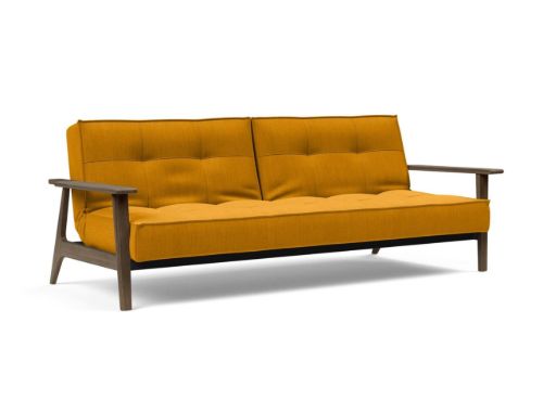 Innovation Living Splitback Frej Sofa Bed B: 232 cm - Smoked Oak/507 Elegance Bruned Curry