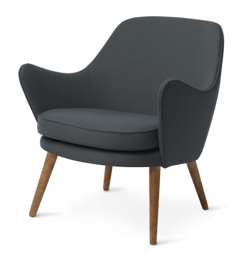 Warm Nordic Dwell Lounge Chair SH: 46 cm - Petrol