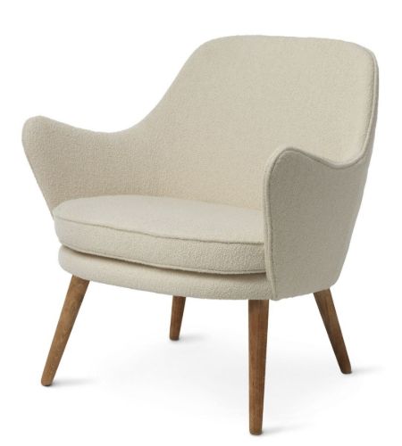 Warm Nordic Dwell Lounge Chair SH: 46 cm - Cream