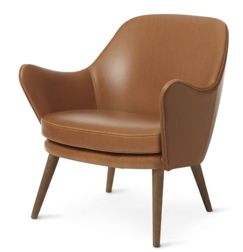 Warm Nordic Dwell Lounge Chair SH: 46 cm - Camel