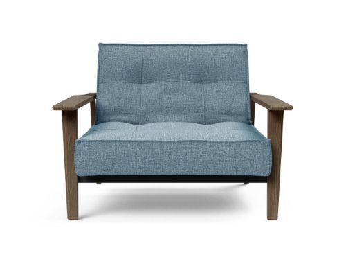 Innovation Living Splitback Frej Chair B: 112 cm - Smoked Oak/525 Mixed Dance Light Blue