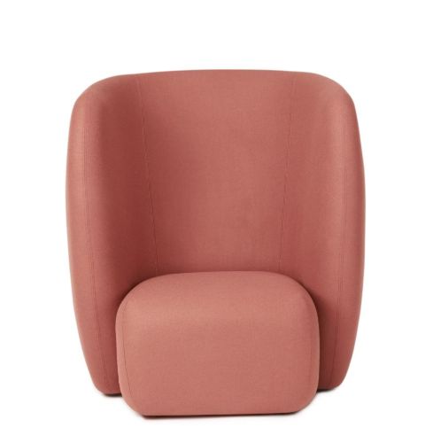 Warm Nordic Haven Lounge Chair SH: 40 cm - Coral