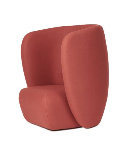 Warm Nordic Haven Lounge Chair SH: 40 cm - Apple Red