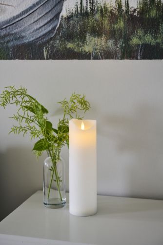 Sirius Sara Genopladeligt Stearinlys H: 25 cm - Hvid