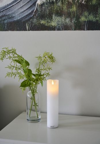 Sirius Sara Genopladeligt Stearinlys Ø: 5 cm - Hvid