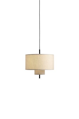 New Works Margin Pendant Lamp Ø: 50 cm - Beige/Black