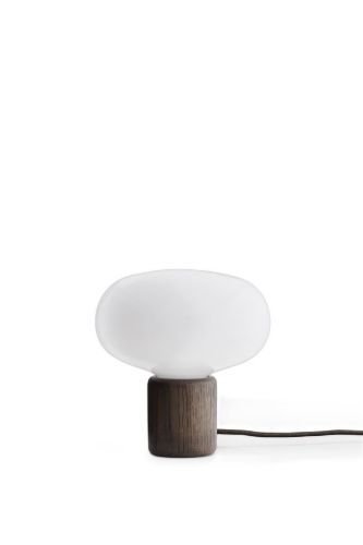 New Works Karl-Johan Table Lamp - Smoked Oak/White Opal
