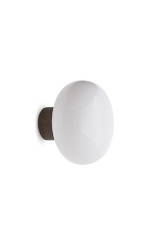 New Works Karl-Johan Wall Lamp - Smoked Oak/Opal Glass