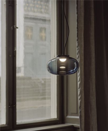New Works Karl-Johan Pendant Lamp Small - Smoked Glass