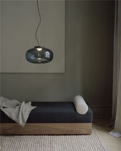 New Works Karl-Johan Pendant Lamp Large - Smoked Glass