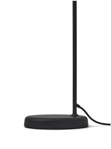 New Works Material Floor Lamp H: 125 cm - Black marble/Black Base