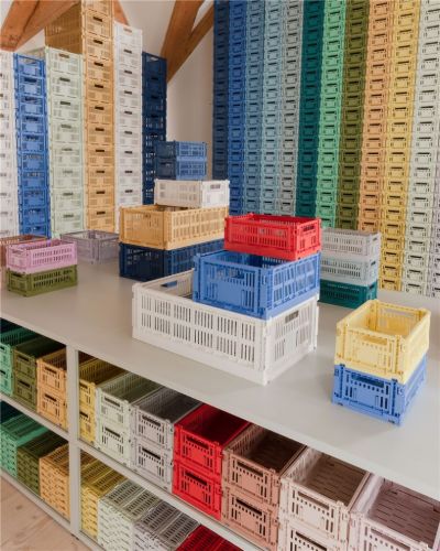 HAY Colour Crate Recycled S 10,5x17x26,5 cm - Powder