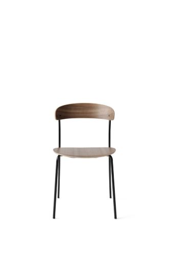 New Works Missing Chair SH: 46 cm - Walnut/Black