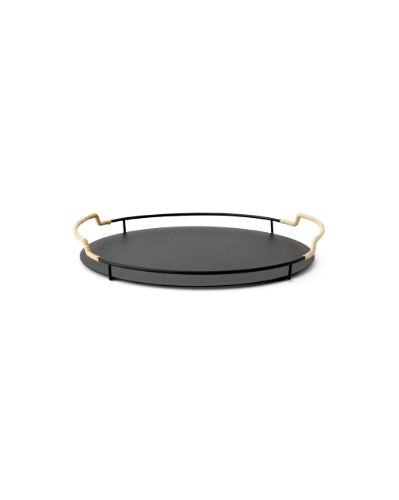 Audo Copenhagen Balcony Serving Tray Ø: 36,5 cm - Black
