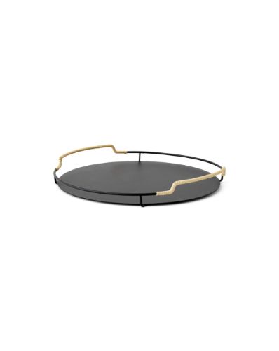 Audo Copenhagen Balcony Serving Tray Ø: 36,5 cm - Black